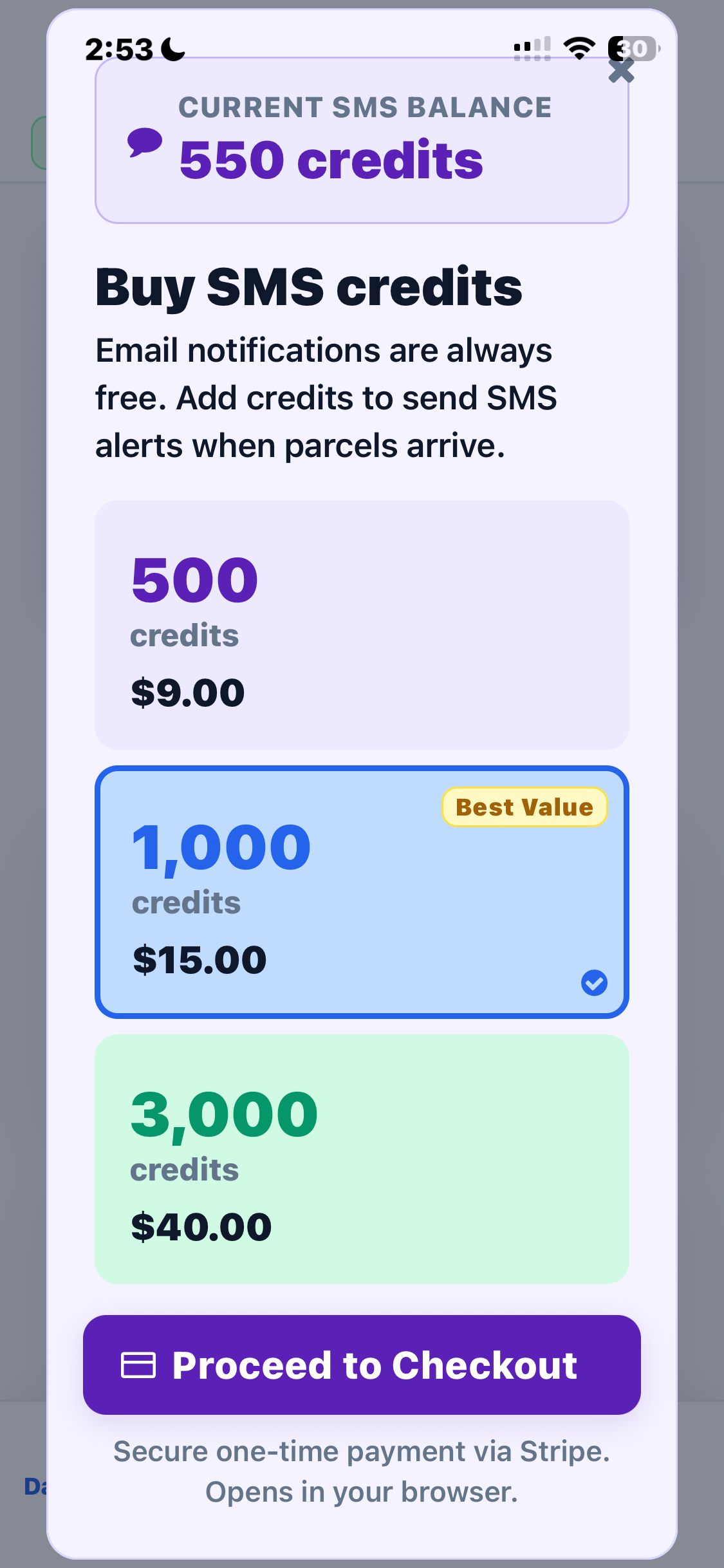 Automated SMS and Email tenant alerts